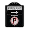 Signmission Fire Lane No Parking Heavy-Gauge Aluminum Architectural Sign, 24" x 18", BS-1824-24011 A-DES-BS-1824-24011 - alternate 1